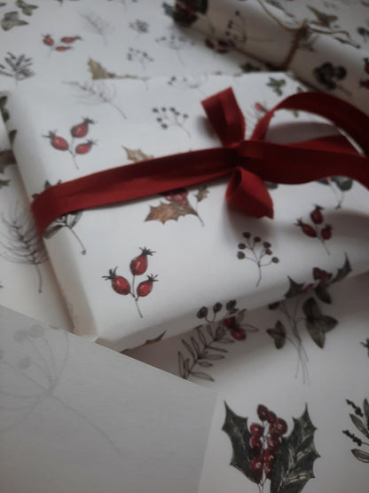Christmas floral Wrapping paper, Christmas Gift Wrap, Christmas, Christmas Gift Warp, Xmas Wrapping paper, gift paper, for Christmas present