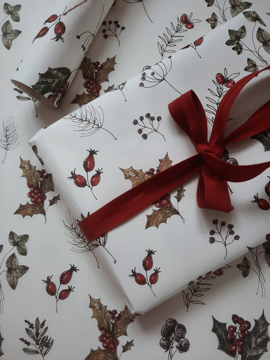 Christmas floral Wrapping paper, Christmas Gift Wrap, Christmas, Christmas Gift Warp, Xmas Wrapping paper, gift paper, for Christmas present