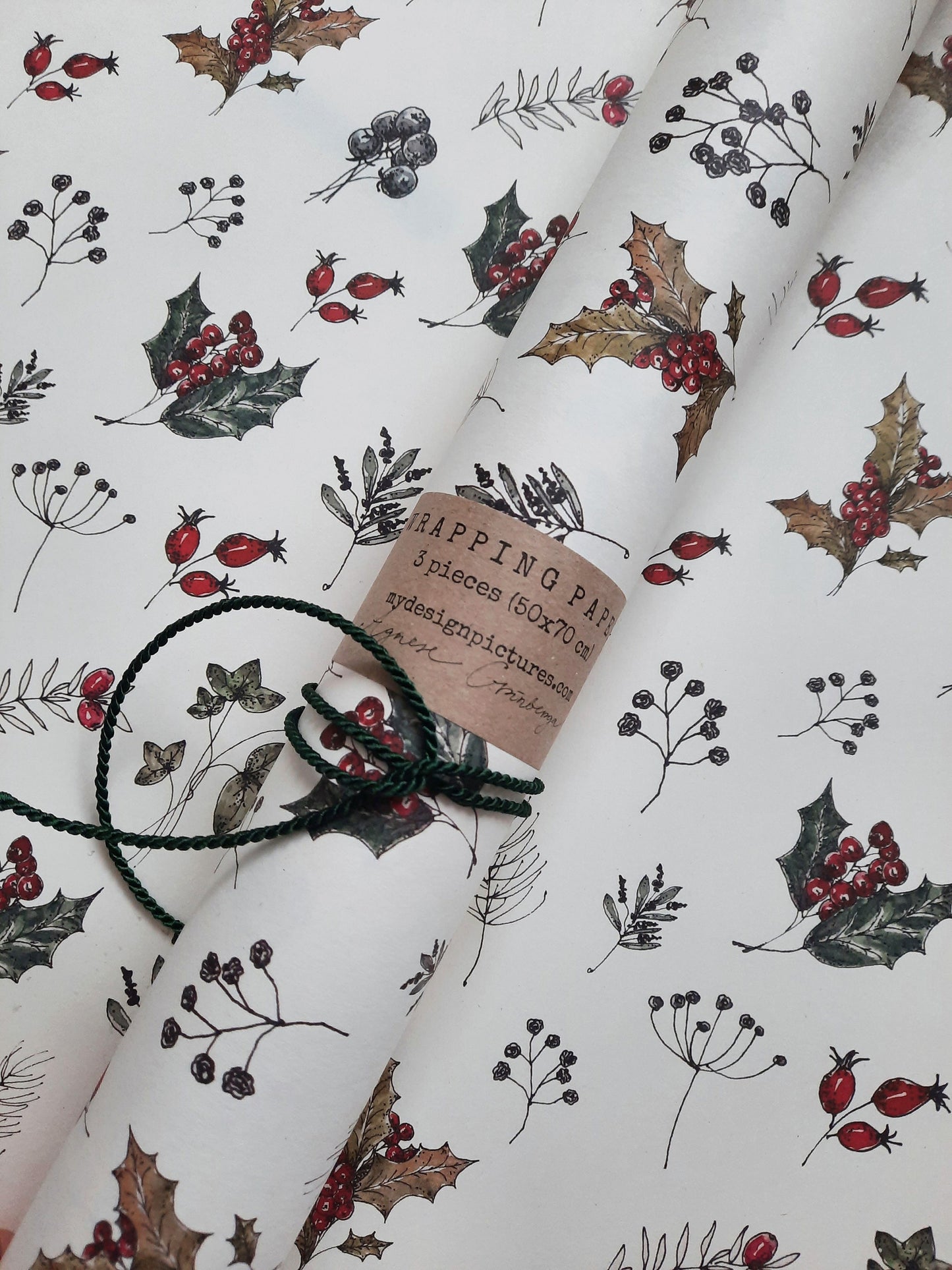 Christmas floral Wrapping paper, Christmas Gift Wrap, Christmas, Christmas Gift Warp, Xmas Wrapping paper, gift paper, for Christmas present