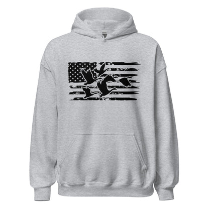 Duck hunting Hoodie, duck hunting gift, hunting gift for men, American flag hunting, goose hunting