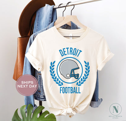 Retro Detroit Football Shirt, Vintage Detroit Football Shirt, Detroit Football Women Shirt, Detroit Michigan Football Toddler Shirt