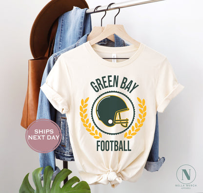 Green Bay Football Shirt, Retro Green Bay Football, Vintage Green Bay Football Shirt, Green Bay Women Shirt, Green Bay Toddler Shirt