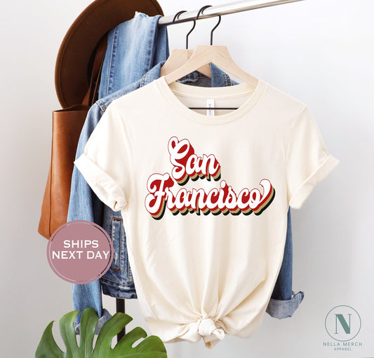 San Francisco Football Shirt, Vintage San Francisco Football Shirt, Retro San Francisco Women Shirt, San Francisco Football Toddler Shirt