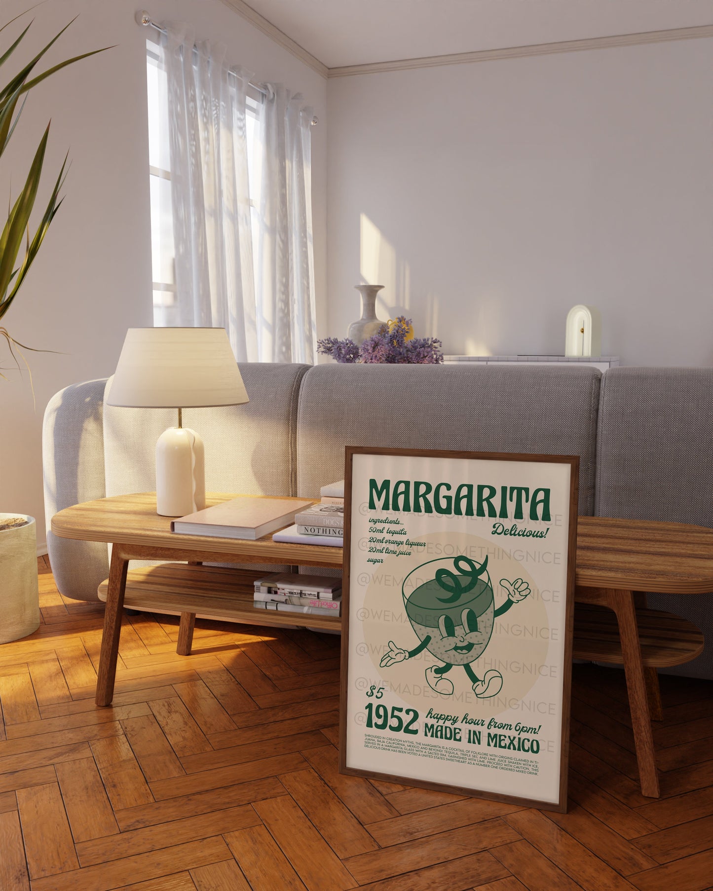 Margarita Cocktail Poster, Kitchen Art, Kitchen Print, Kitchen Poster, Cocktail Poster, Cocktail Print, Trendy Wall Art