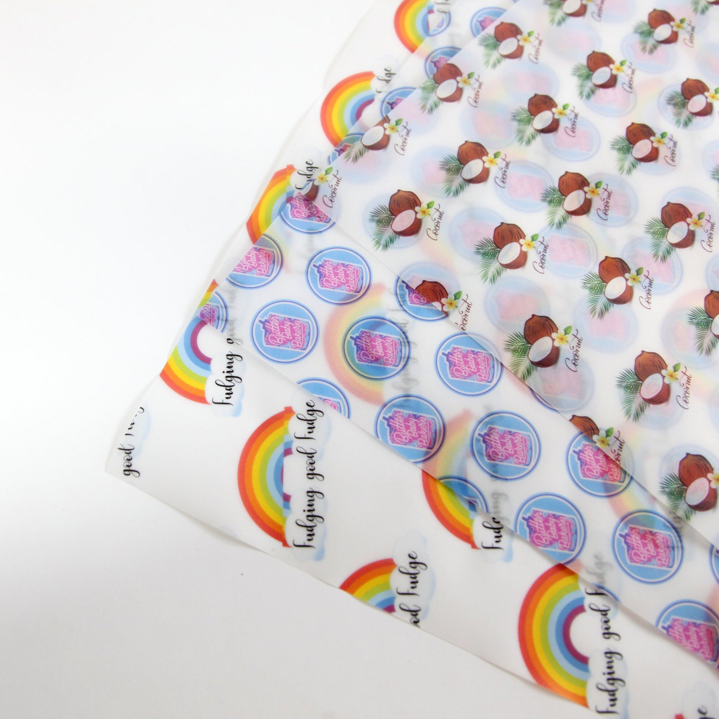 Personalised Vellum Paper, Packing Paper, Branded Packaging, Food safe, Your Logo Paper 112gsm, Small Business, Tissue paper, Recyclable Eco