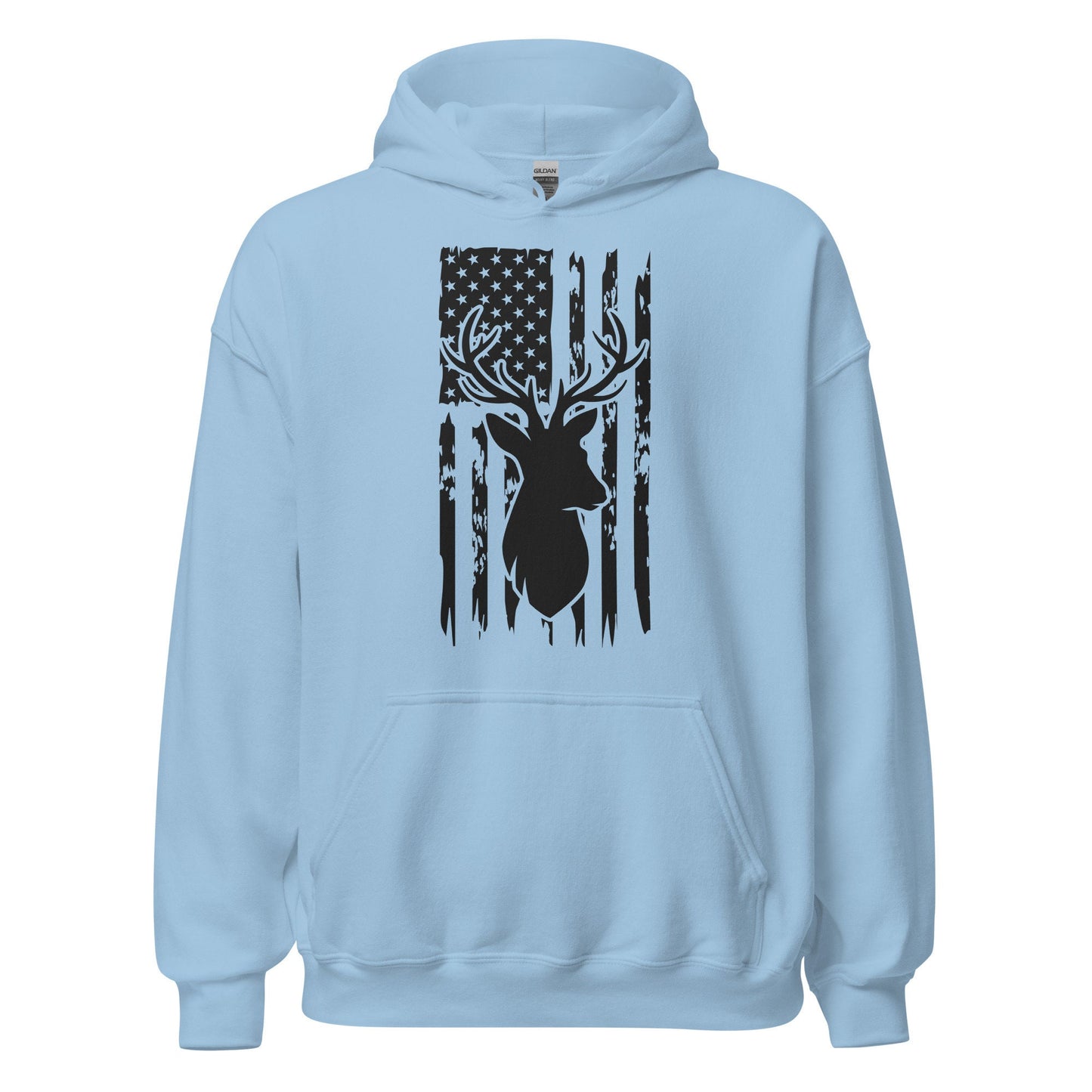 Deer American flag hoodie, hunting hoodie, deer hunting hoodie, buck hunting hoodie, hunting gifts for men