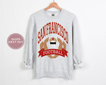 San Francisco Football Sweatshirt, Vintage San Francisco Crewneck, Retro San Francisco Sweatshirt, San Francisco Toddler Crewneck