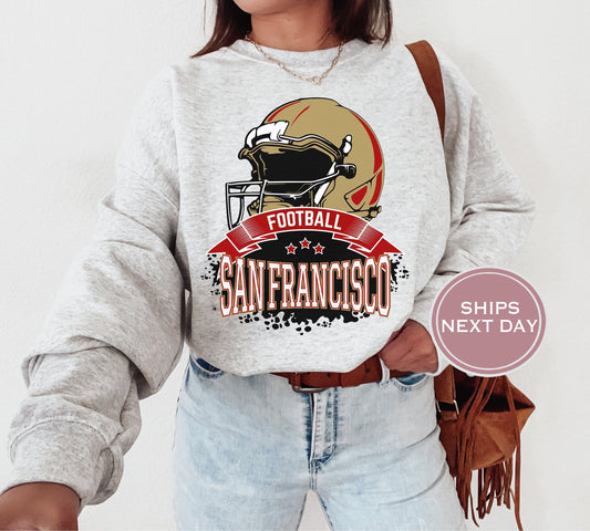 San Francisco Football Sweatshirt, Vintage San Francisco Crewneck, Retro San Francisco Sweatshirt, San Francisco Toddler Crewneck