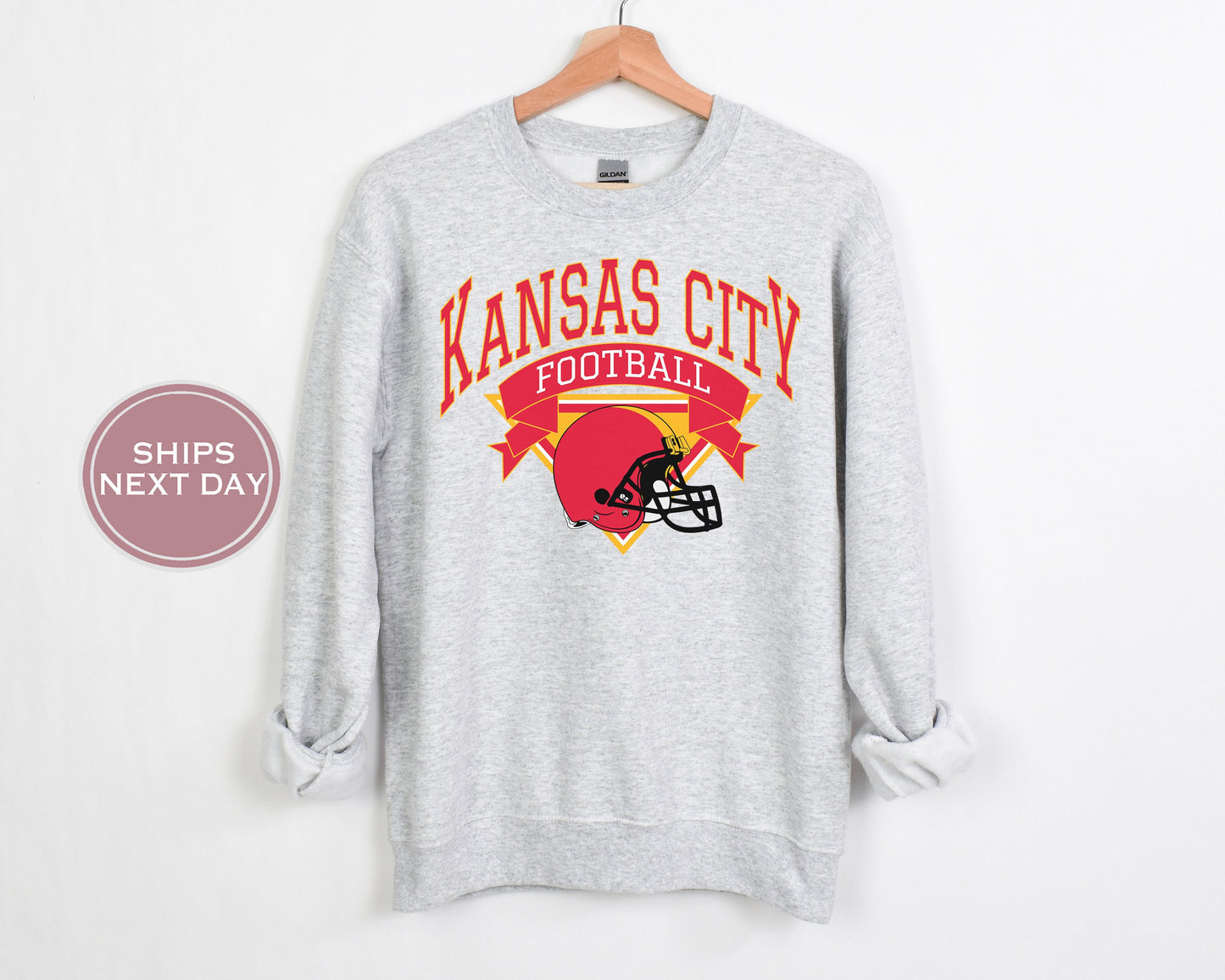 Kansas City Football Sweatshirt, Vintage Kansas City Crewneck, Retro Kansas City Sweatshirt, Kansas City Toddler Crewneck