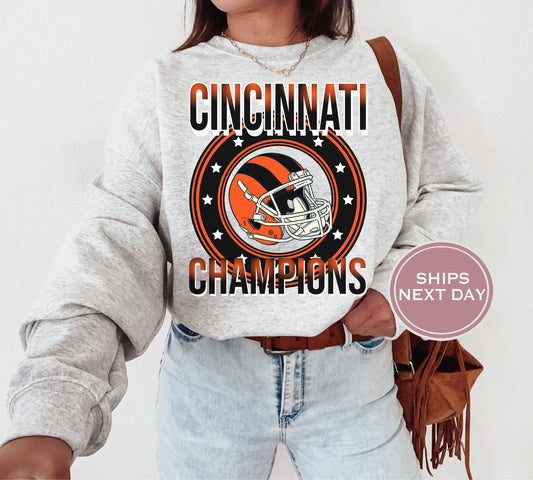 Cincinnati Football Sweatshirt, Vintage Cincinnati Crewneck, Retro Cincinnati Sweatshirt, Cincinnati Toddler Crewneck