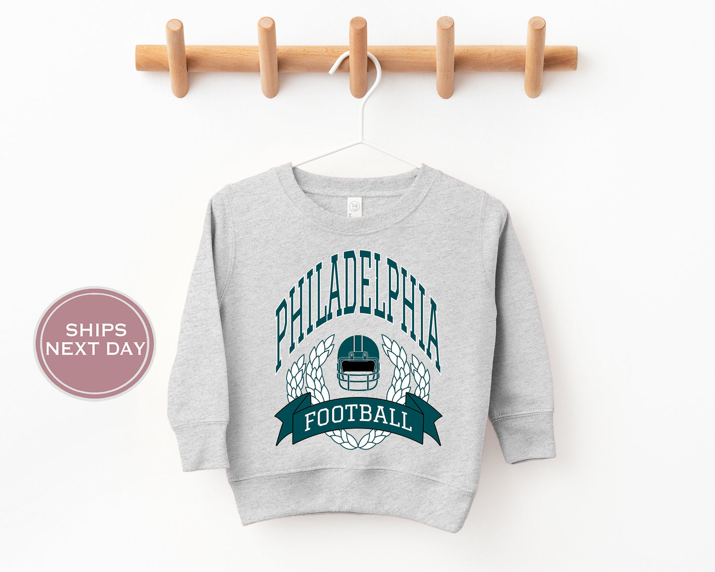 Philadelphia Football Sweatshirt, Vintage Philadelphia Crewneck, Retro Philadelphia Sweatshirt, Philadelphia Toddler Crewneck