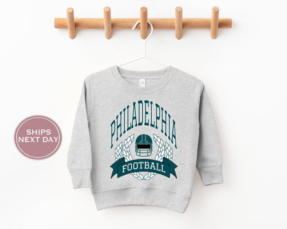 Philadelphia Football Sweatshirt, Vintage Philadelphia Crewneck, Retro Philadelphia Sweatshirt, Philadelphia Toddler Crewneck