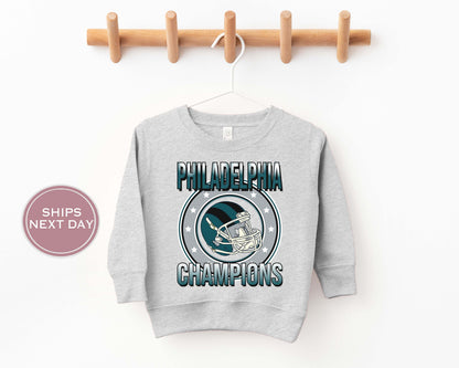 Philadelphia Football Sweatshirt, Vintage Philadelphia Crewneck, Retro Philadelphia Sweatshirt, Philadelphia Toddler Crewneck