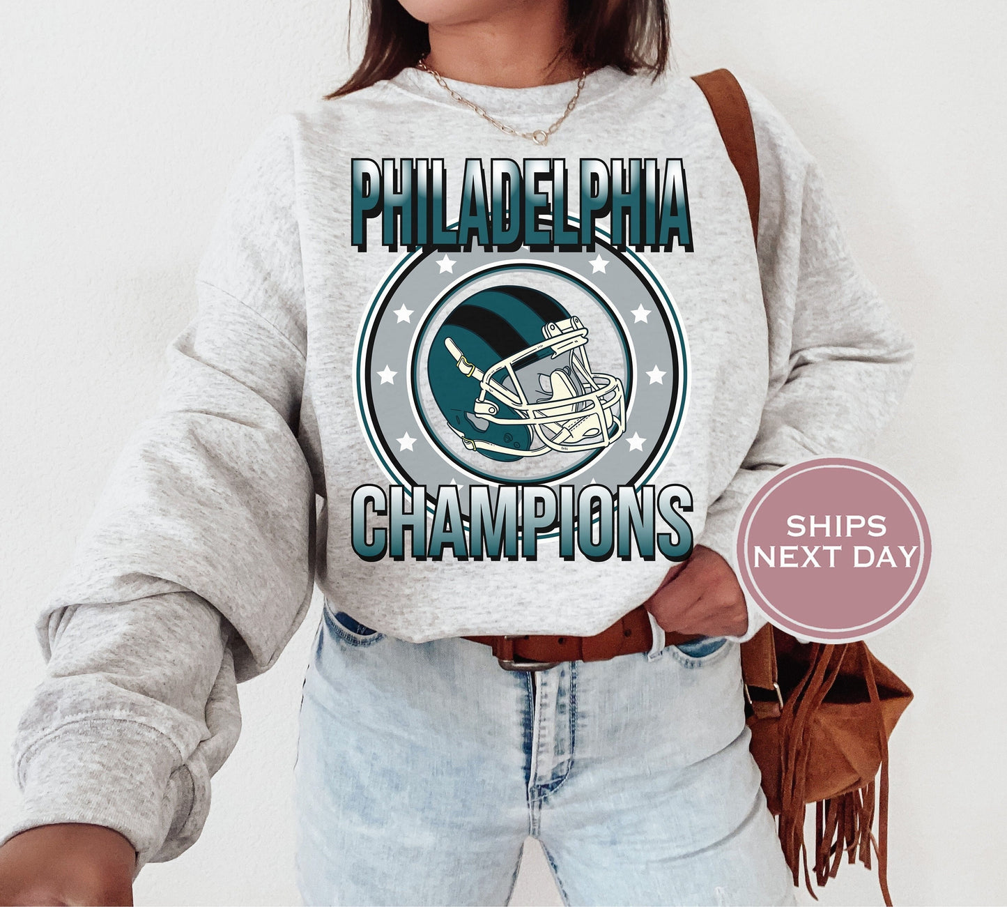 Philadelphia Football Sweatshirt, Vintage Philadelphia Crewneck, Retro Philadelphia Sweatshirt, Philadelphia Toddler Crewneck
