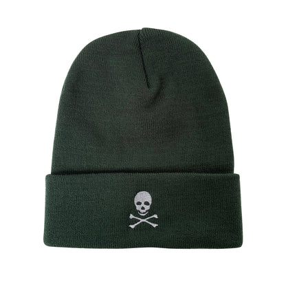 Cross Bones Embroidered Beanie Skull Winter Hat