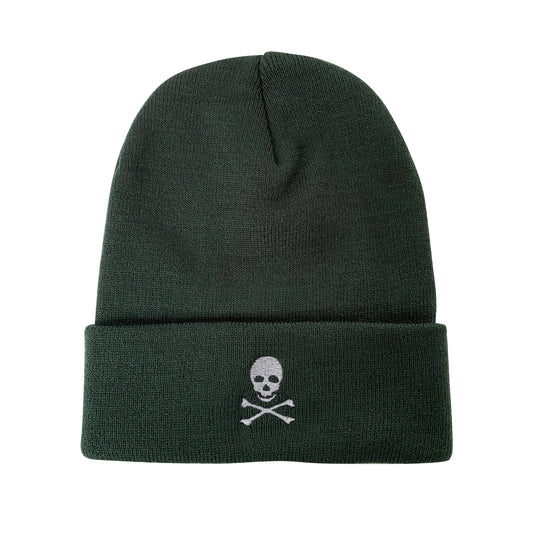 Cross Bones Embroidered Beanie Skull Winter Hat