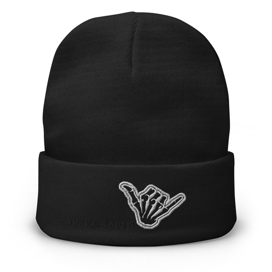 Shaka Bones Embroidered Beanie