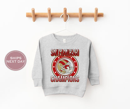 San Francisco Football Sweatshirt, Vintage San Francisco Crewneck, Retro San Francisco Sweatshirt, San Francisco Toddler Crewneck