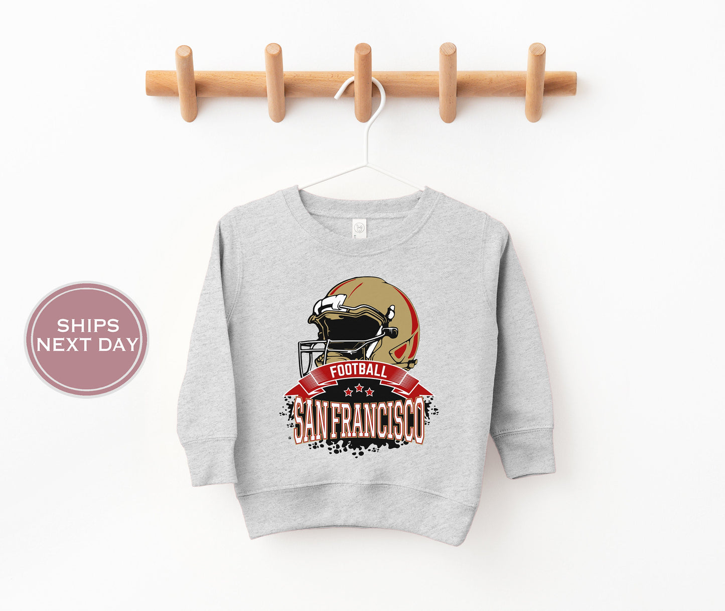 San Francisco Football Sweatshirt, Vintage San Francisco Crewneck, Retro San Francisco Sweatshirt, San Francisco Toddler Crewneck