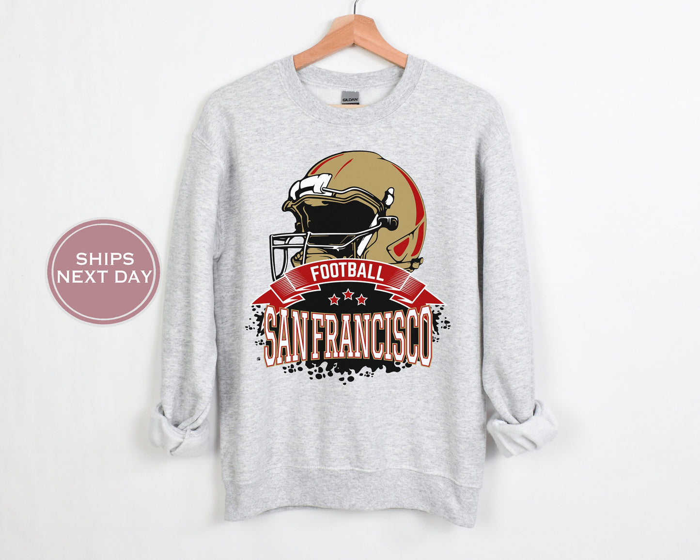 San Francisco Football Sweatshirt, Vintage San Francisco Crewneck, Retro San Francisco Sweatshirt, San Francisco Toddler Crewneck