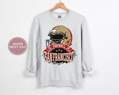 San Francisco Football Sweatshirt, Vintage San Francisco Crewneck, Retro San Francisco Sweatshirt, San Francisco Toddler Crewneck
