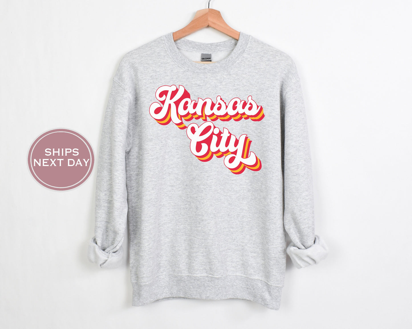 Kansas City Football Sweatshirt, Vintage Kansas City Crewneck, Retro Kansas City Sweatshirt, Kansas City Toddler Crewneck