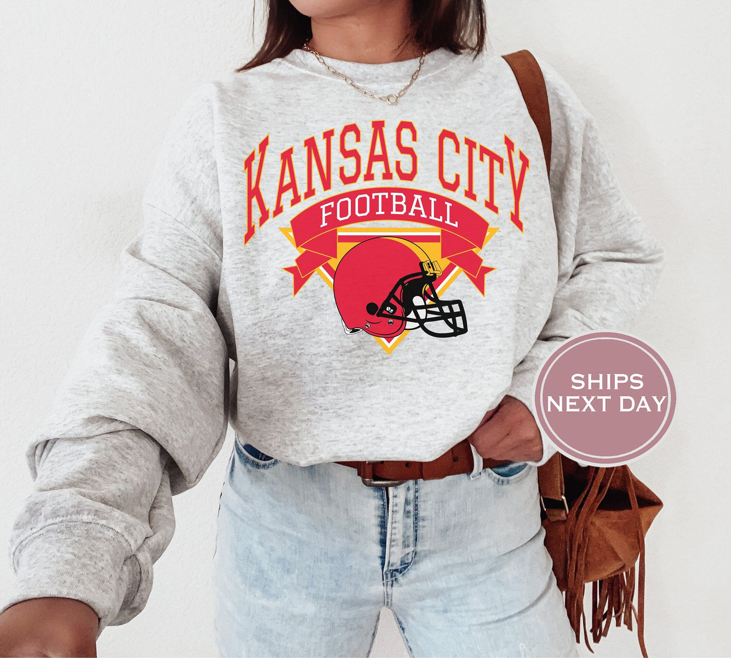 Kansas City Football Sweatshirt, Vintage Kansas City Crewneck, Retro Kansas City Sweatshirt, Kansas City Toddler Crewneck