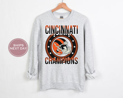 Cincinnati Football Sweatshirt, Vintage Cincinnati Crewneck, Retro Cincinnati Sweatshirt, Cincinnati Toddler Crewneck