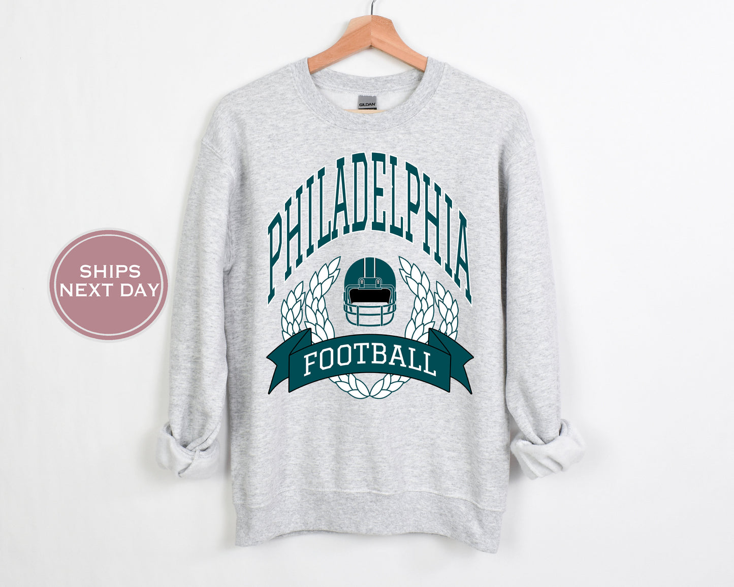Philadelphia Football Sweatshirt, Vintage Philadelphia Crewneck, Retro Philadelphia Sweatshirt, Philadelphia Toddler Crewneck