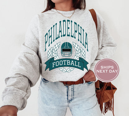 Philadelphia Football Sweatshirt, Vintage Philadelphia Crewneck, Retro Philadelphia Sweatshirt, Philadelphia Toddler Crewneck