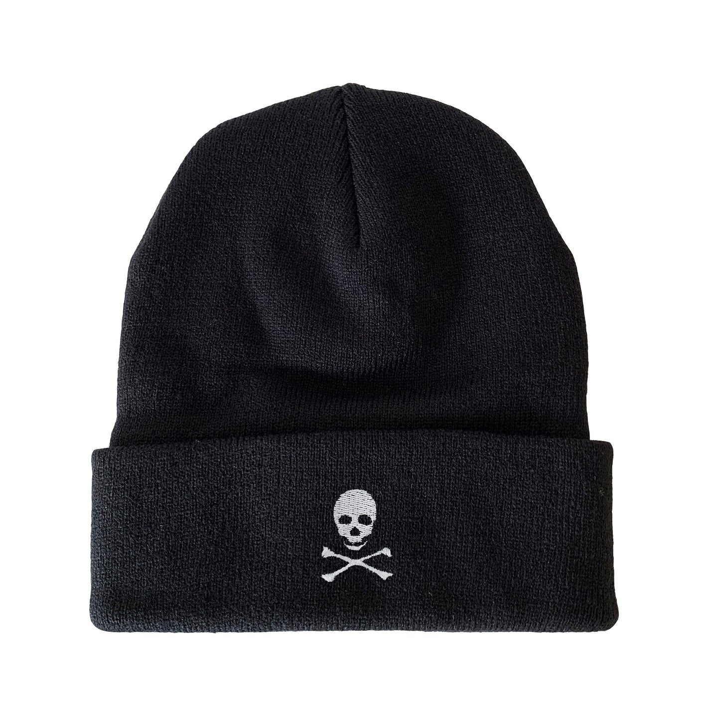 Cross Bones Embroidered Beanie Skull Winter Hat