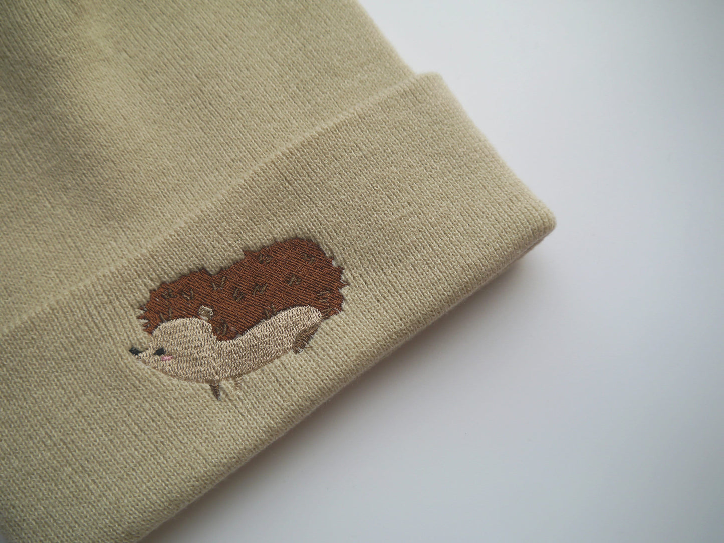 Cute Hedgehog Embroidered Beanie - Free Delivery - More Colours