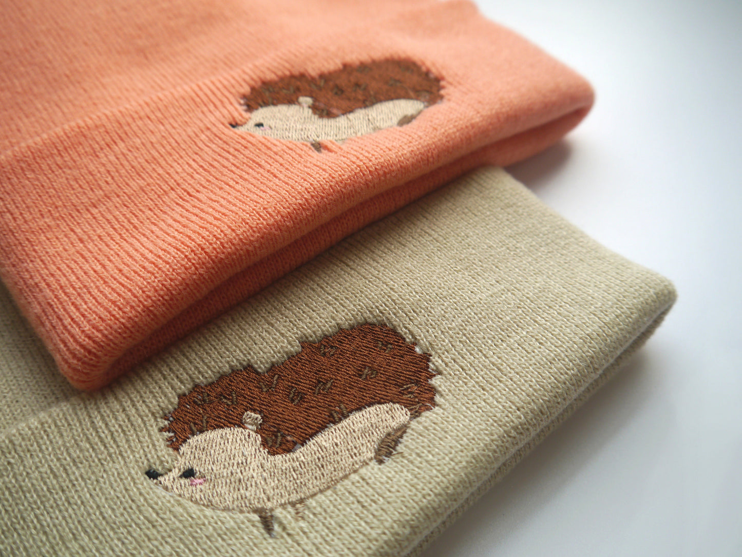 Cute Hedgehog Embroidered Beanie - Free Delivery - More Colours