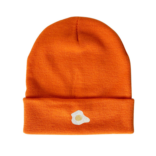 Fried Egg Embroidered Beanie Winter Beanie