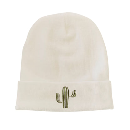 Desert Cactus Embroidered Beanie Winter Beanie