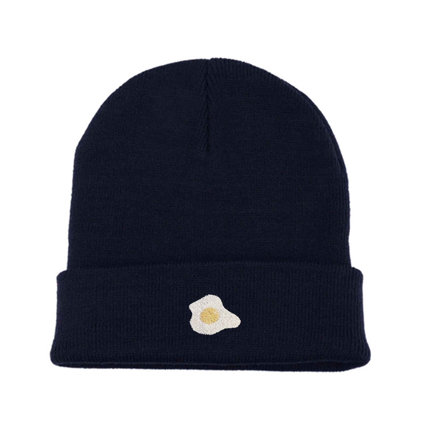 Fried Egg Embroidered Beanie Winter Beanie