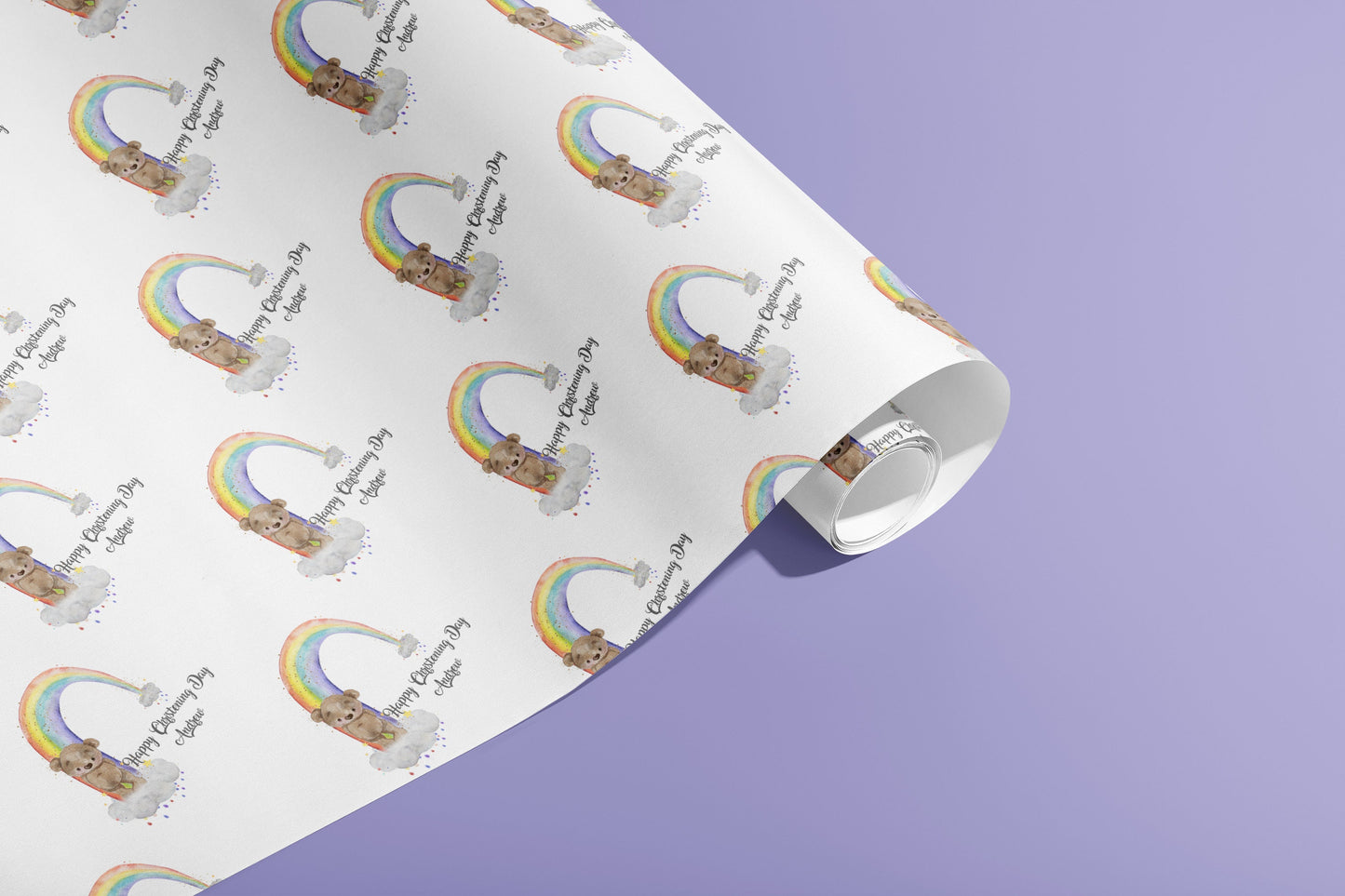 Personalised Wrapping Paper, Birthday, Gift Wrap, Customised, New Born, New Baby, Baby Shower, Celebration, Rainbow, Paper, Festive, Eco