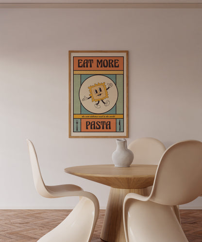 Pasta Poster, Pasta Print, Kitchen Art, Kitchen Wall Art, Trendy Wall Art, Food Poster, Food Print, Food Art, Pasta Gift