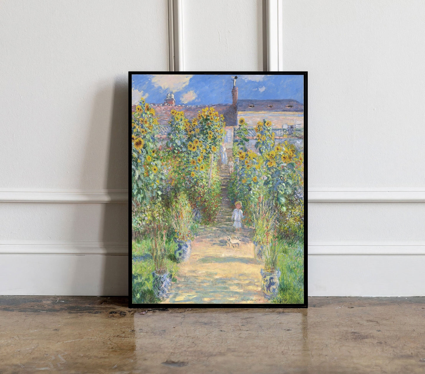 Claude Monet Exhibition Poster, Claude Monet Exhibition print, Monet wall decor, Monet wall art, Minimalist poster, mid century modern