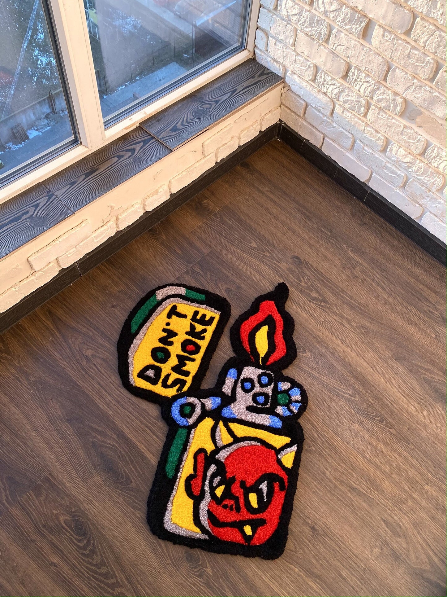 Tufted Lighter Anti-Slip Rug, College Dorm Decor, Modern Bedroom Rug,  Aesthetic Rug, Cute Rug, Living room floor mat, Custom Tufted Rug