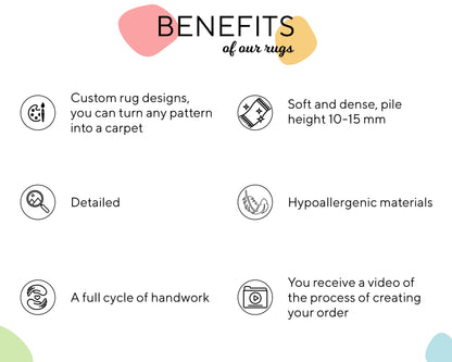 Monstera leaf rug, Modern Rug, Plant Rug, Bedroom Rug, Cute Non-Slip Rug, Living room floor mat, Custom Tufted Rug