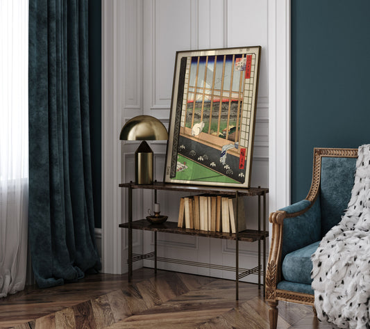 Utagawa Hiroshige Poster, Japanese Print, Japanese VIntage Wall Art, Japanese Art Print, Japanese modern print, Vintage Decor, Gift for mum