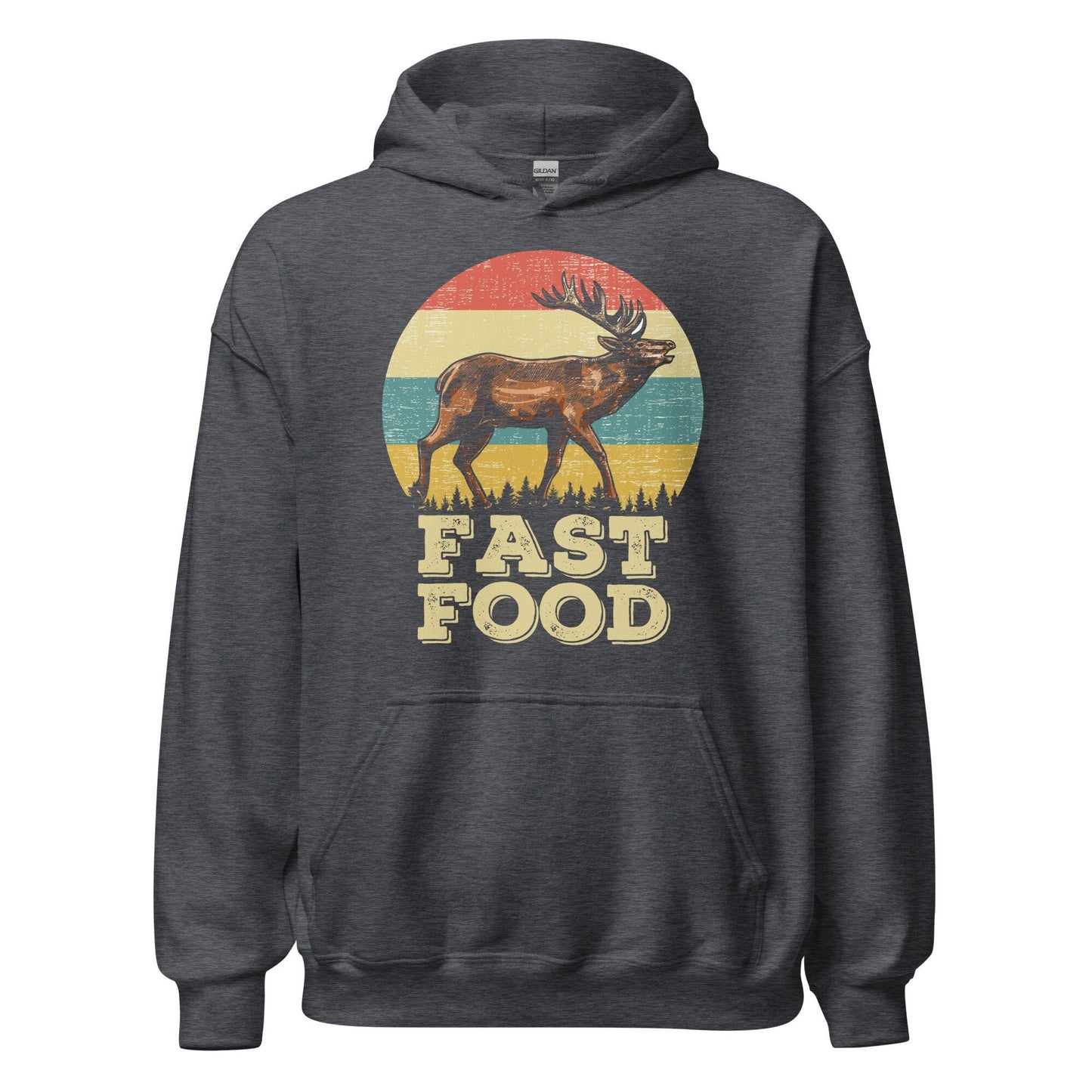 Hunting hoodie, Fast food hunting, hunting gifts for men, gifts for hunters, deer hunting hoodie