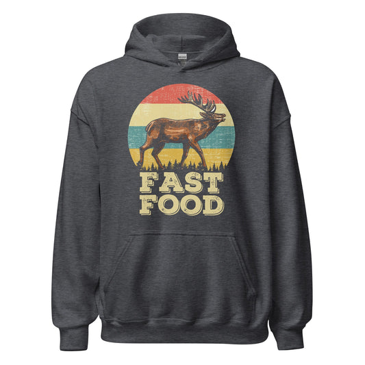 Hunting hoodie, Fast food hunting, hunting gifts for men, gifts for hunters, deer hunting hoodie