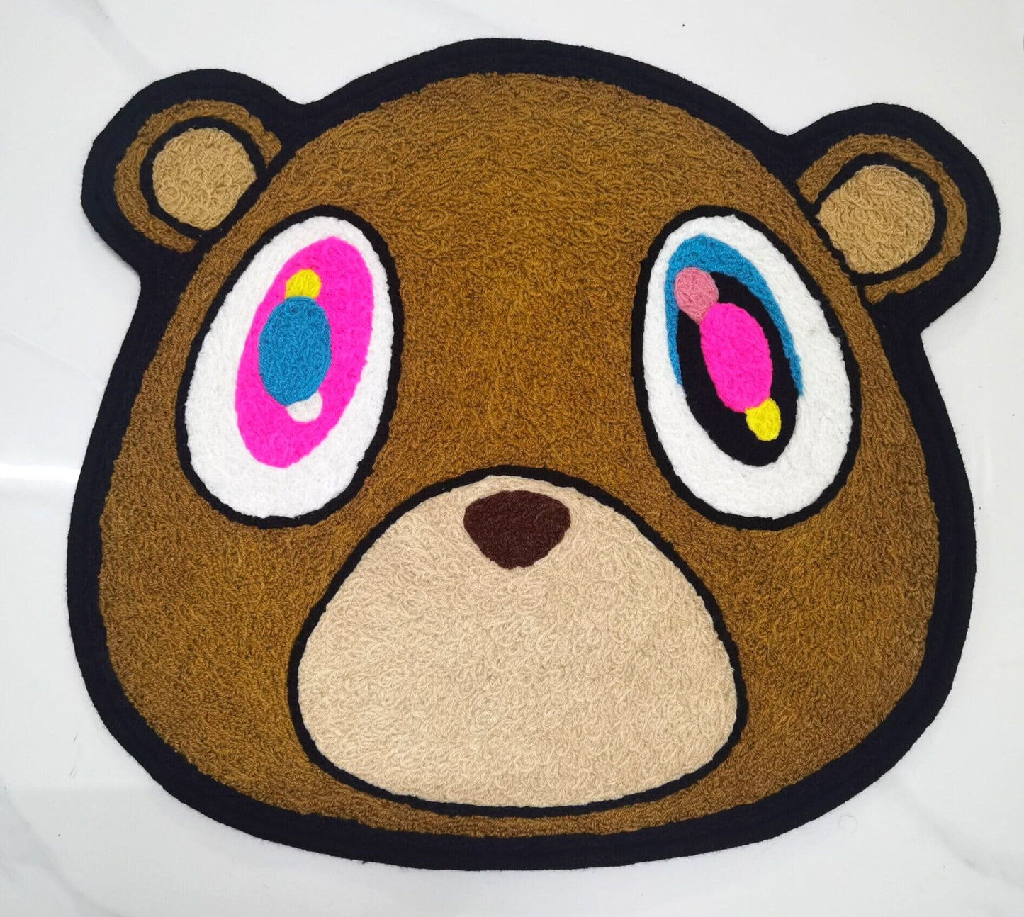 Kanye West Dropout Bear Rug,Knitting Handmade Non-slip Area Rug Home Decor