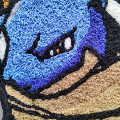 Blastoise Rug,Knitting Handmade Non-slip Area Rug Home Decor Turtok Tortank