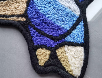 Blastoise Rug,Knitting Handmade Non-slip Area Rug Home Decor Turtok Tortank