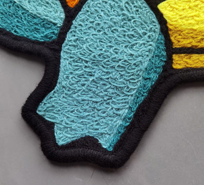 Squirtle Rug,Knitting Handmade Non-slip Area Rug Home Decor