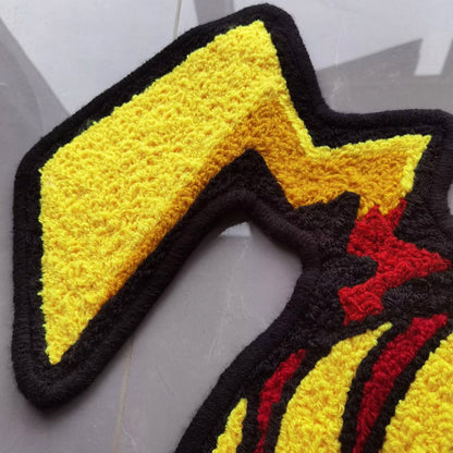 Pikachu Rug,Knitting Handmade Non-slip Area Rug Home Decor