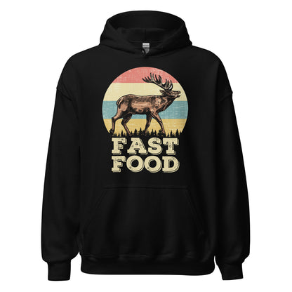 Hunting hoodie, Fast food hunting, hunting gifts for men, gifts for hunters, deer hunting hoodie